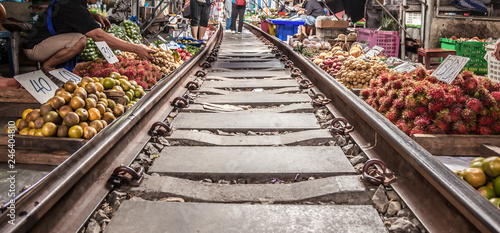Photography Maeklong Railway Market .