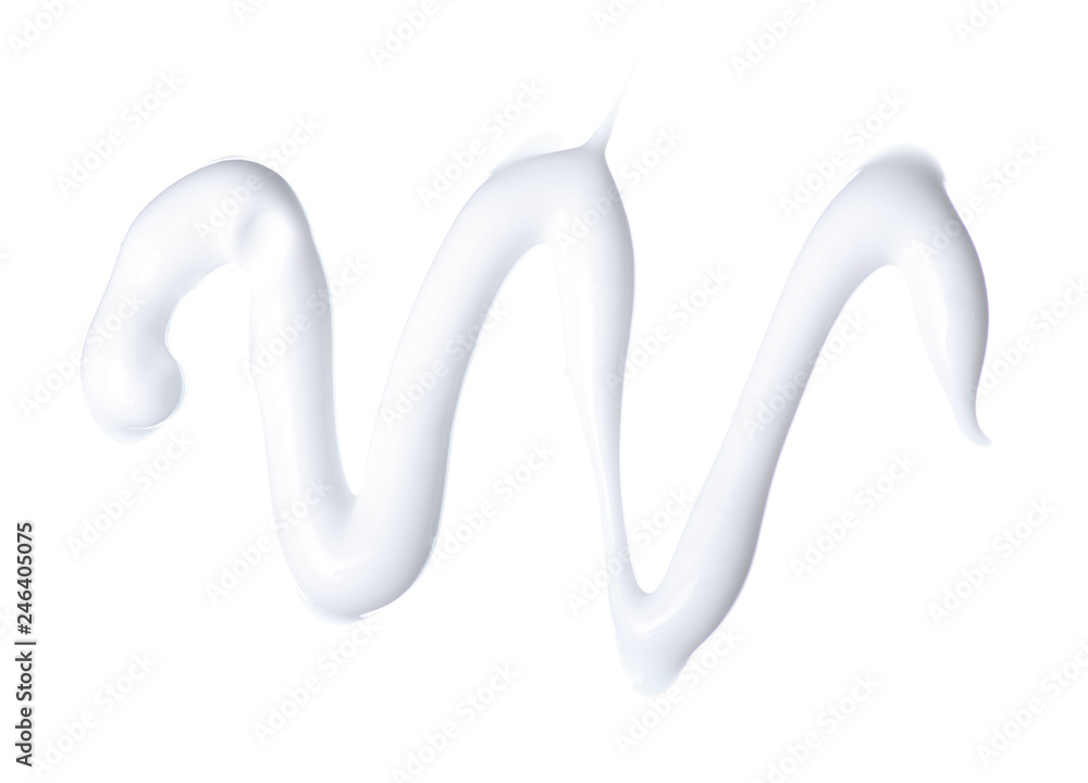 Cream beauty care macro on white background isolation Cream beauty care macro on white background isolation