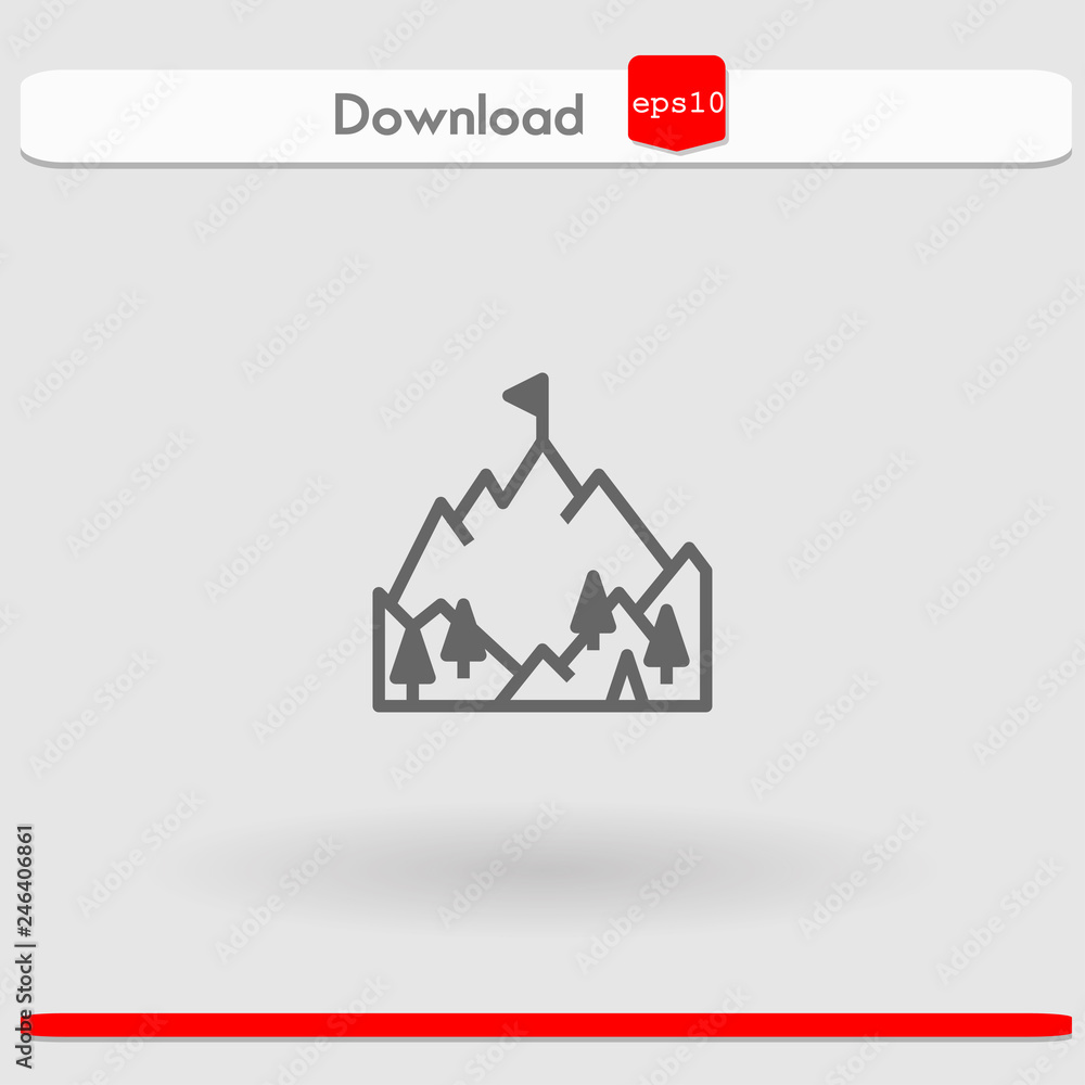 mountain vector icon mountain vector icon