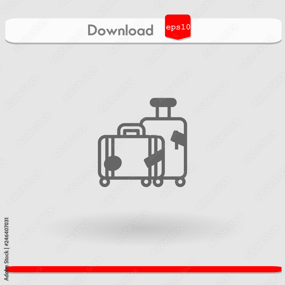 suitcase vector icon suitcase vector icon