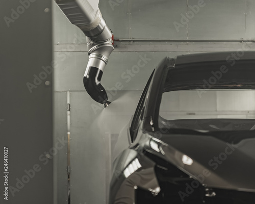 Wallpaper Mural Production line of automobile plant, painting shop Torontodigital.ca