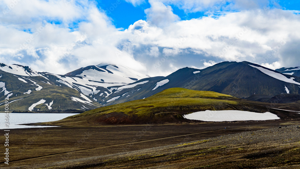 krajobraz Islandii - obrazy, fototapety, plakaty 