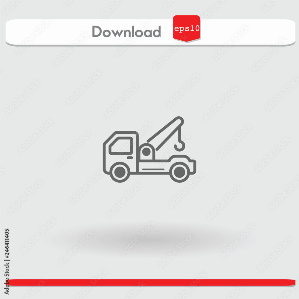 tow truck vector icon tow truck vector icon