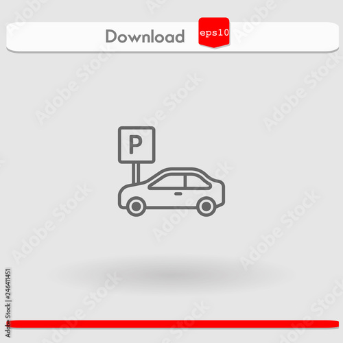 parking vector icon