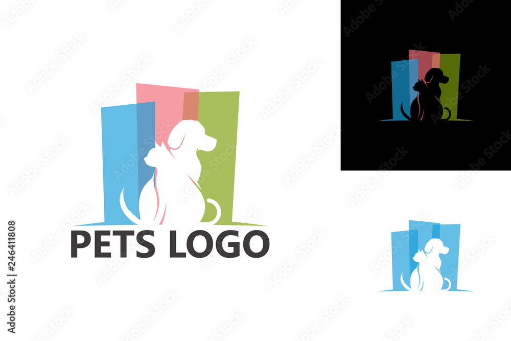 Pets Logo Template Design Vector, Emblem, Design Concept, Creative Symbol, Icon Pets Logo Template Design Vector, Emblem, Design Concept, Creative Symbol, Icon