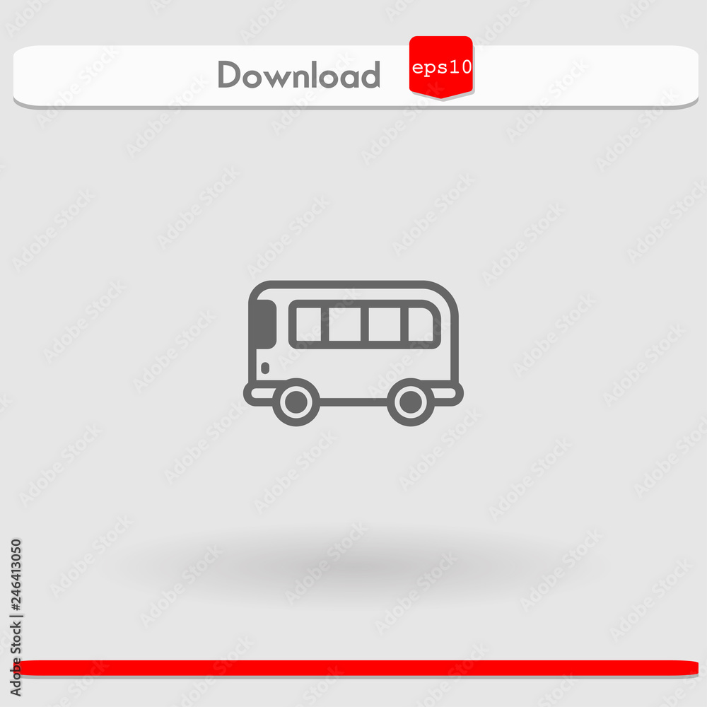 bus vector icon