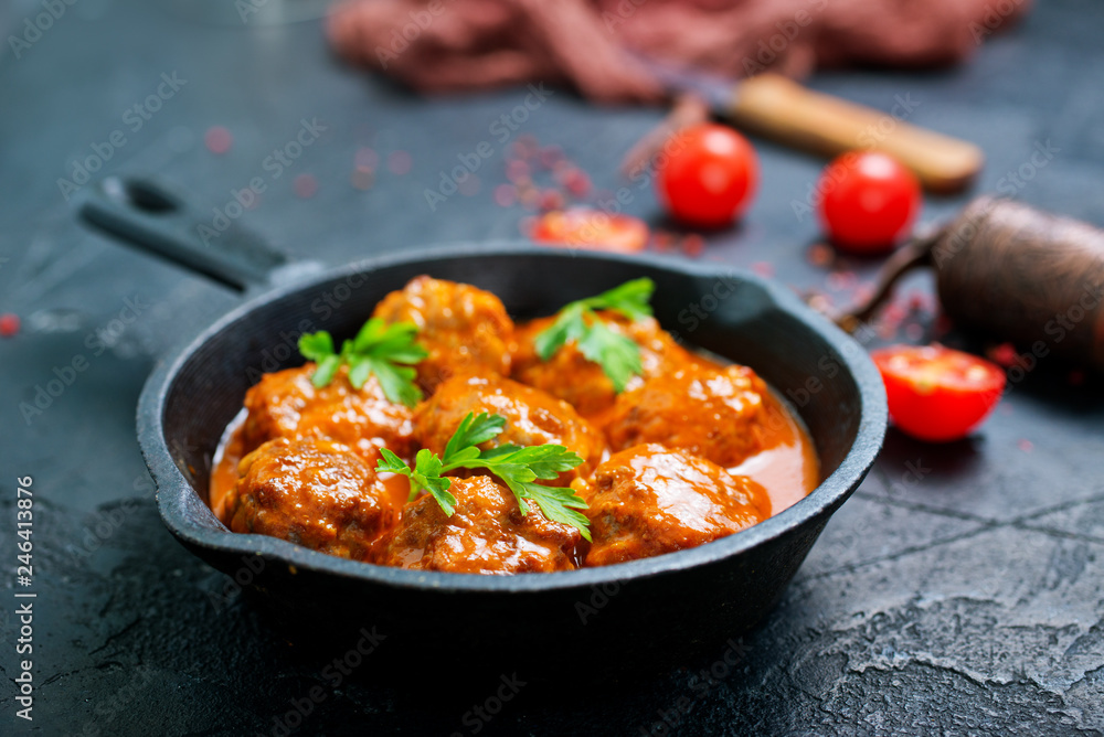 meatballs with sauce