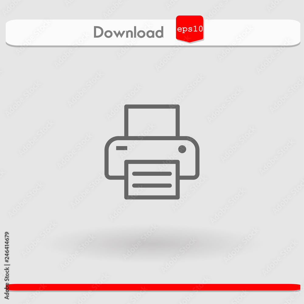 printer vector icon printer vector icon