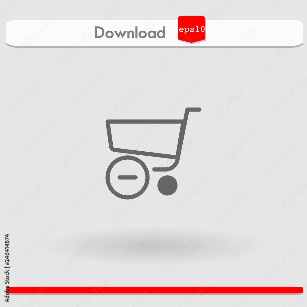 shopping cart vector icon shopping cart vector icon