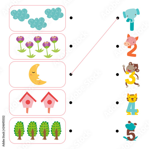 nature worksheet vector design