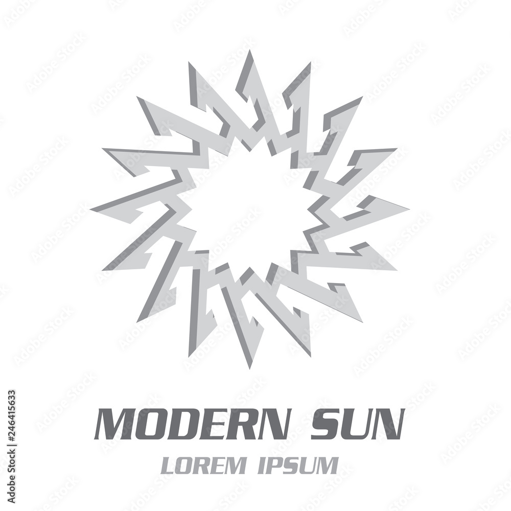 Symbolic Sun Emblem. Vector Illustration Symbolic Sun Emblem. Vector Illustration