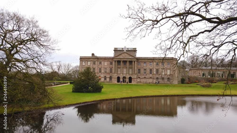 Famous landmark at Peak District National Park the Lyme House Famous landmark at Peak District National Park the Lyme House