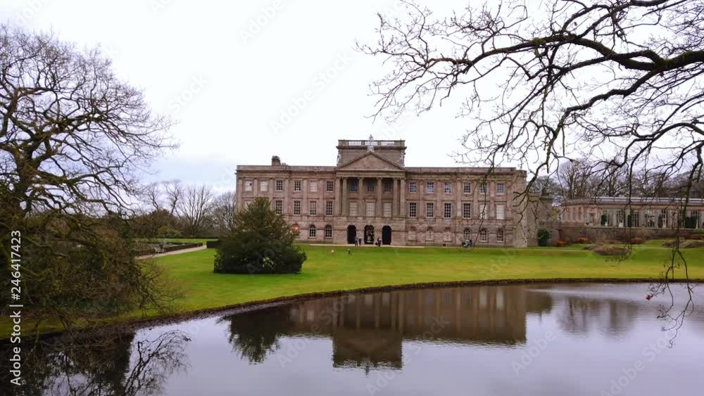 Beautiful pond at Lyme House Peak District National Park in England Beautiful pond at Lyme House Peak District National Park in England