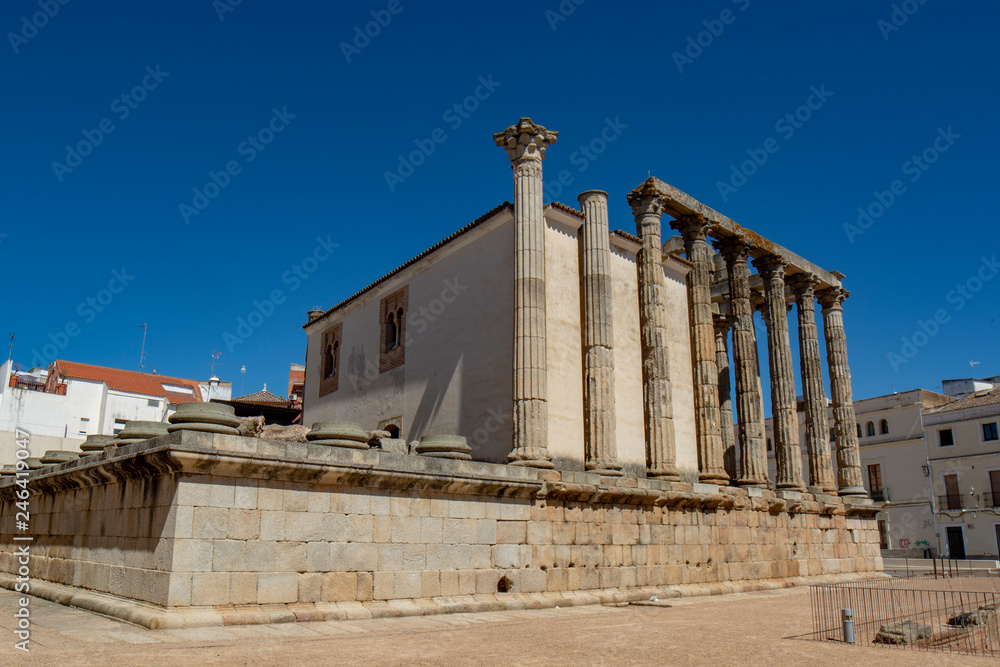 Backside of Temple of Diana, Merida, Spain