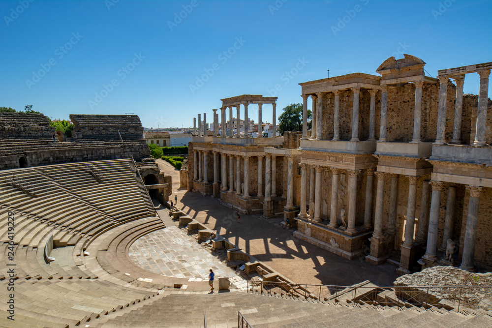 Old Roman Theatre in Merida, Spain