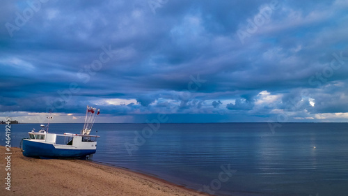 Fishing boat on Baltic Sea coast. © Jan