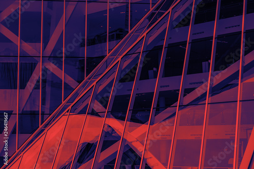 Modern architecture  duo tone background