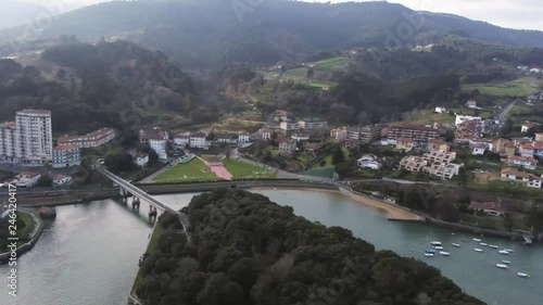 Urdaibai estuary in Biscay Basque country Spain photo