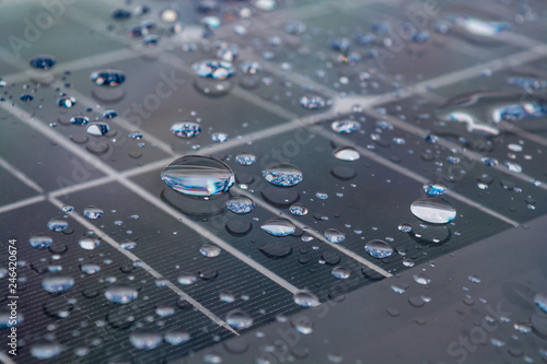 Rain drops on plastic surface pattern background.