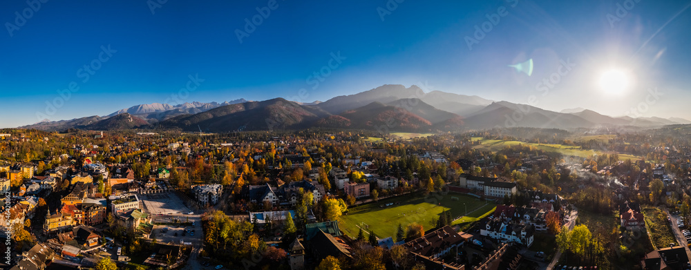Zakopane Tatry panorama z drona