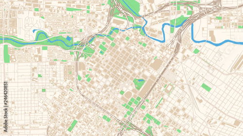 Street map of Houston, Texas