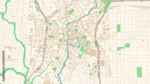 Street map of San Antonio  Texas