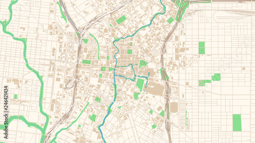 Street map of San Antonio, Texas