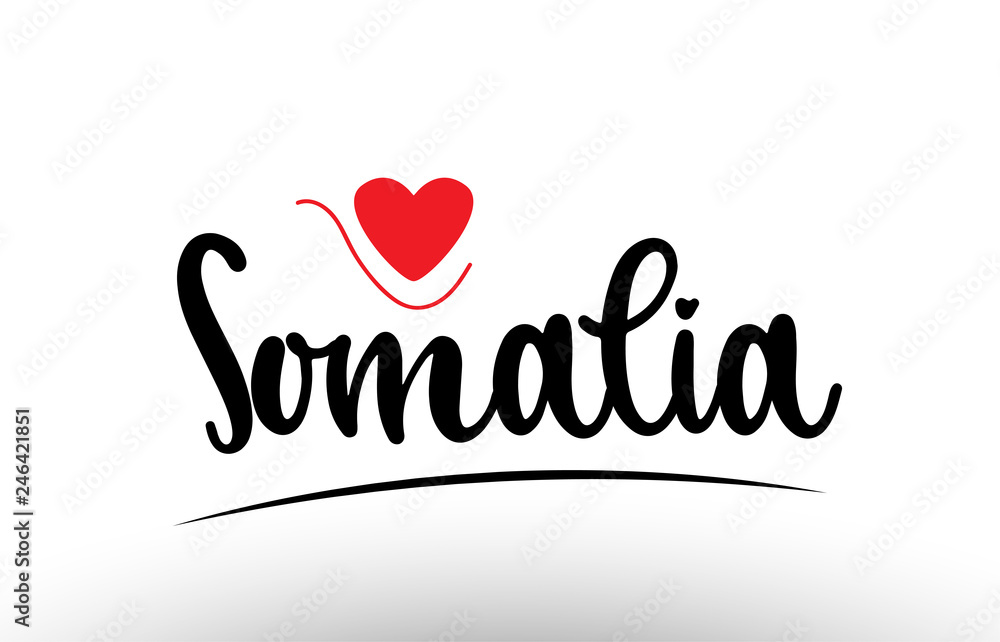 Somalia country text typography logo icon design