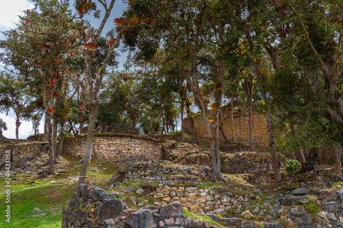 The Kuelap fortress in the Andes mountains Peru photo