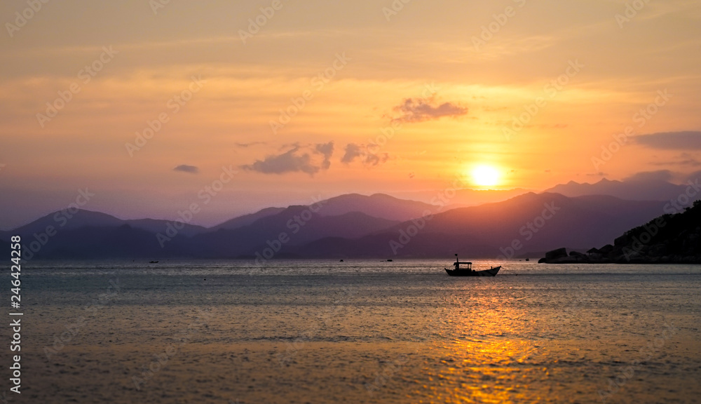 Sunset from Ninh van Bay