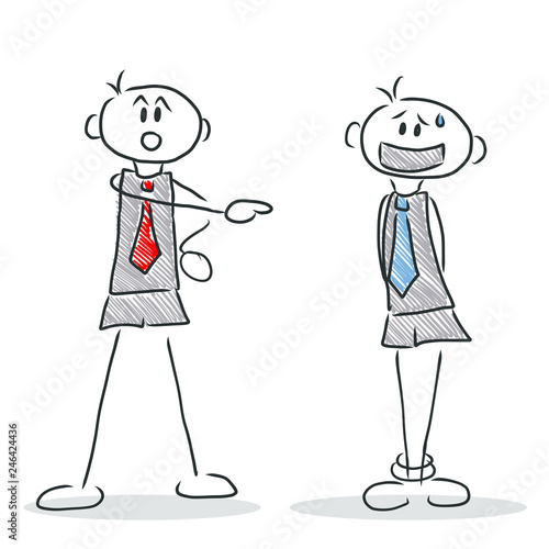 Figur beschuldigt andere Figur