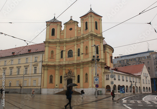 The Trinitarian Church or Trinity Church, full name Church of Saint John of Matha and Saint Felix of Valois, is a Baroque-style church in Bratislava`s Old Town photo