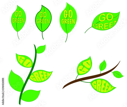 Go Green Leaves