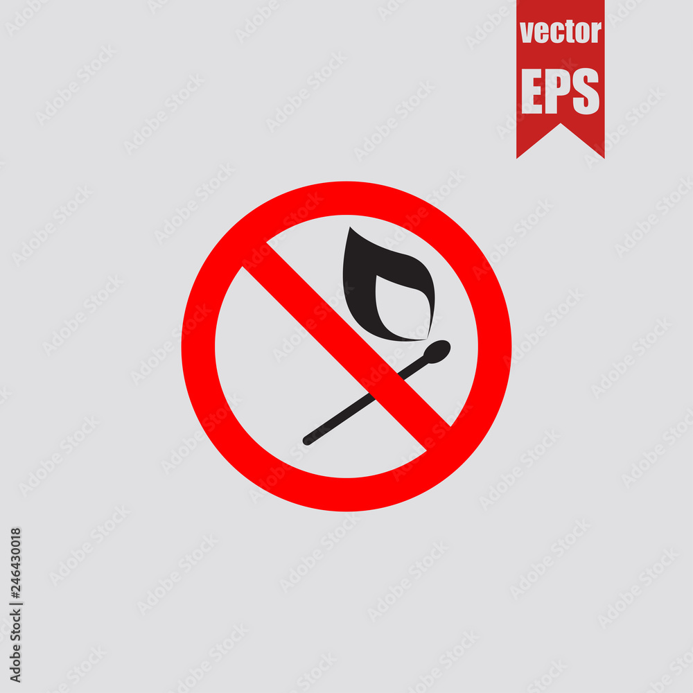 Prohibition smoking icon.Vector illustration. Prohibition smoking icon.Vector illustration.