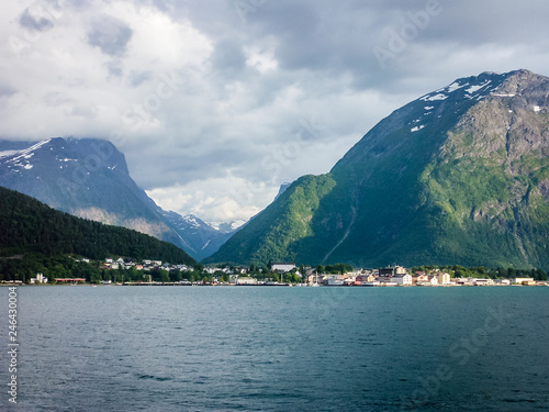 Beautiful nature of Norway, mountains