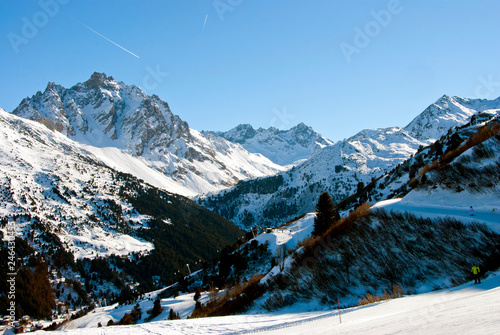Meribel Mottaret Les Trois Vallees 3 Valleys ski area French Alps France © Andy Evans Photos