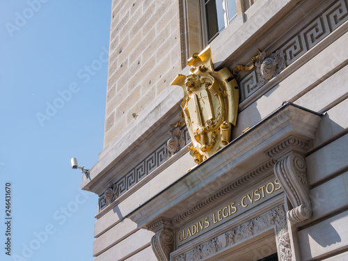 Golden mark of the Gladius Legis Custos Stock Photo | Adobe Stock