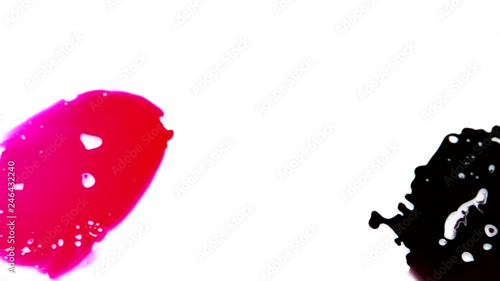 Ink is squashed in between 2 sheets of glass and spreads out creating colourful effects Ink is squashed in between 2 sheets of glass and spreads out creating colourful effects