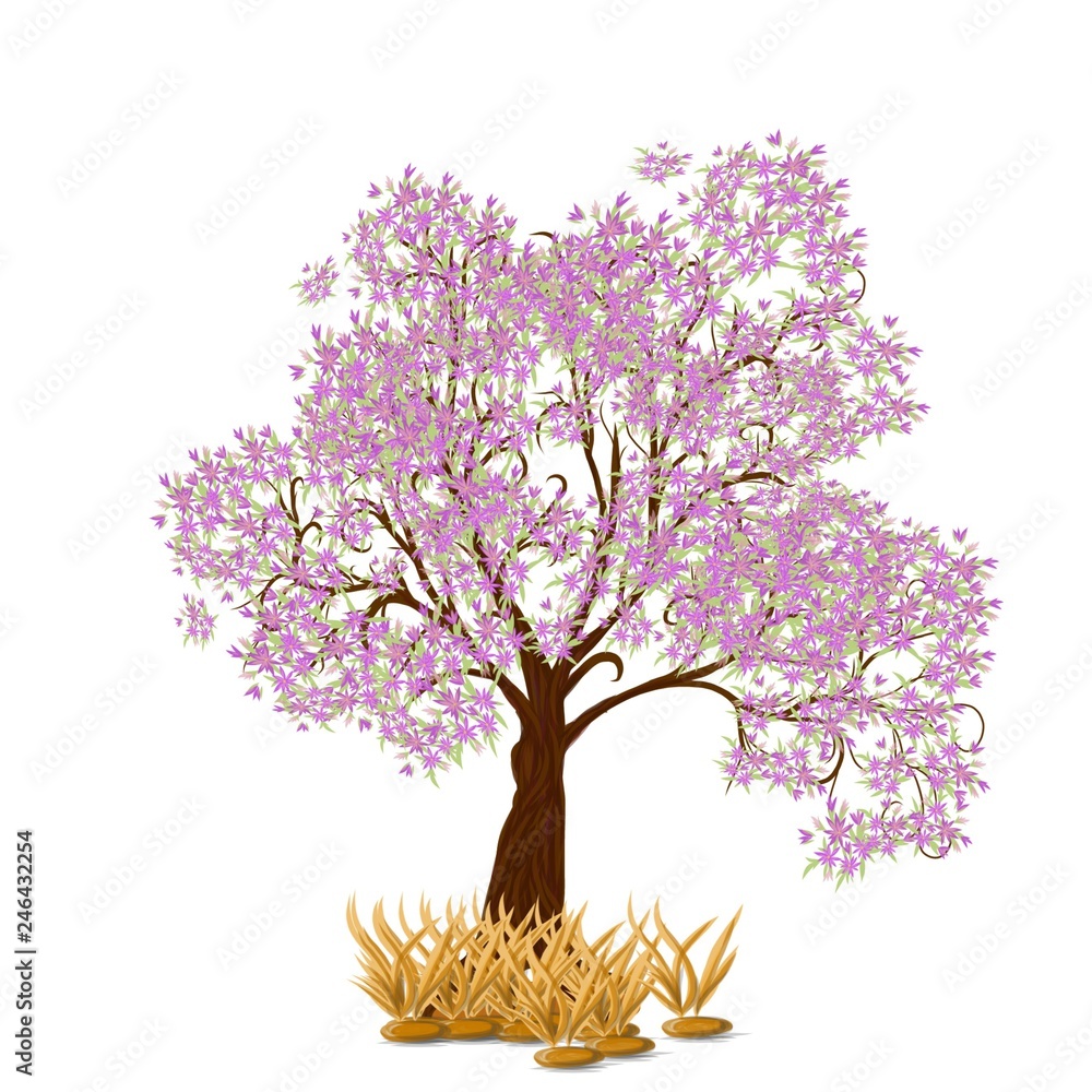 Fototapeta premium tree with flowers