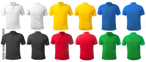 Collared Shirt Design Template in Many Color photo