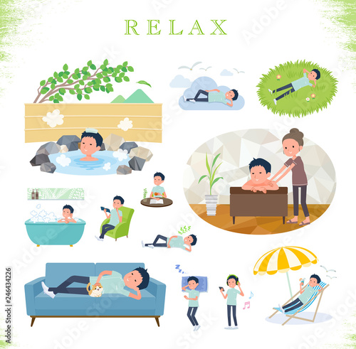 flat type chiropractor men_relax