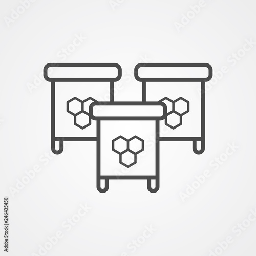 Beehive vector icon sign symbol