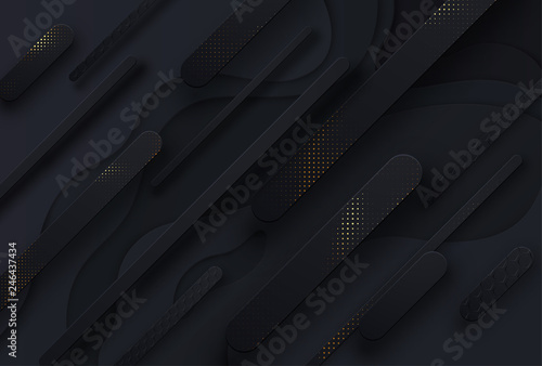 Black abstract background with geometric pattern.