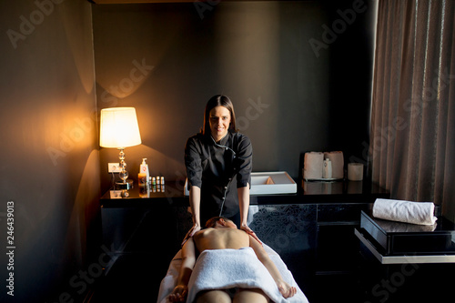 Young woman having a massage