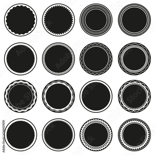Frame labels isolated set. Ornamental vintage decoration