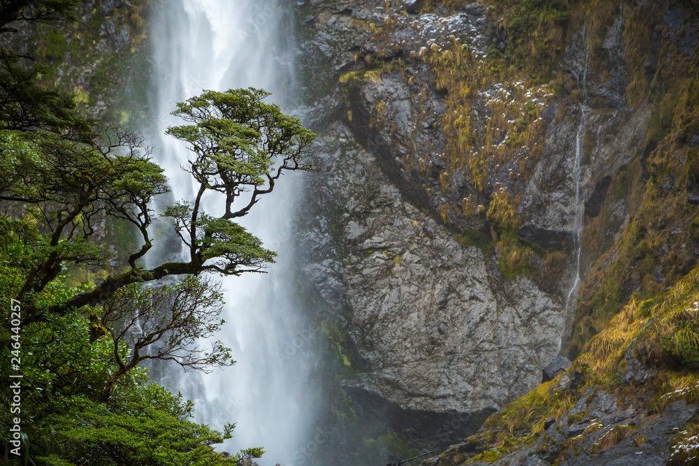Fotografie Devils Punchbowl Falls, New Zealand