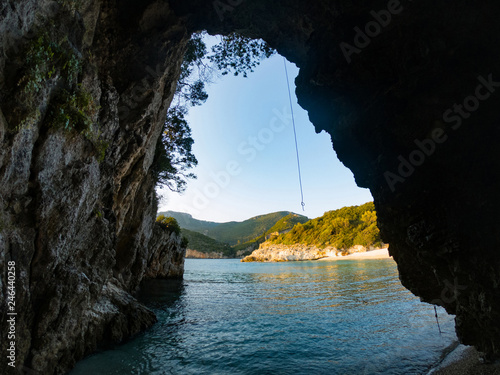 Sea cave in Corfu