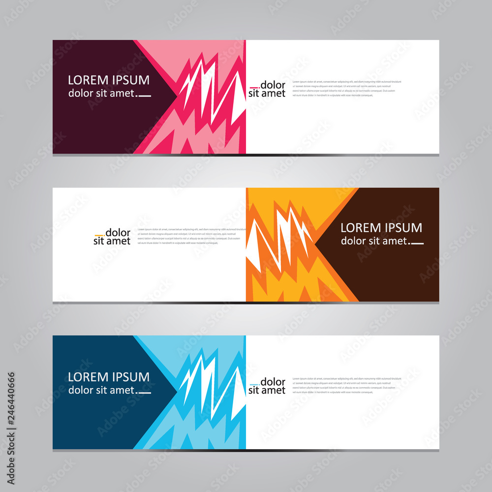 Fototapeta premium Vector abstract geometric design banner web template. Banner background.modern template design
