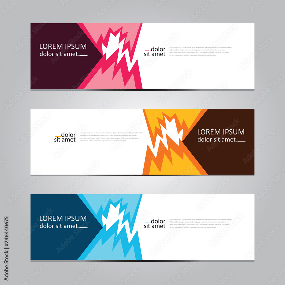 Vector abstract geometric design banner web template. Banner background.modern template design