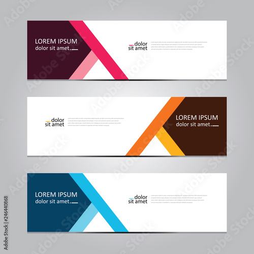 Vector abstract geometric design banner web template. Banner background.modern template design